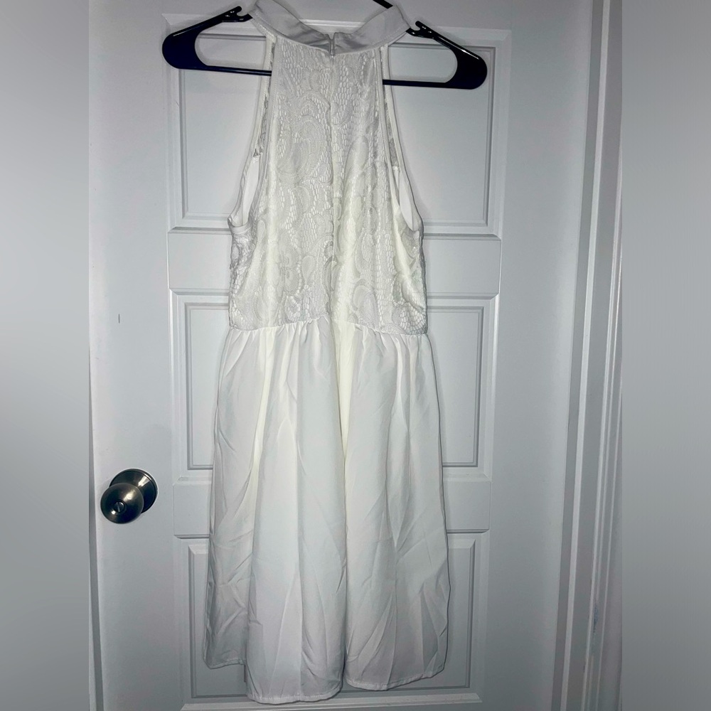 NWT Women’s Medium Emery Rose‎ White Lace Top Dress